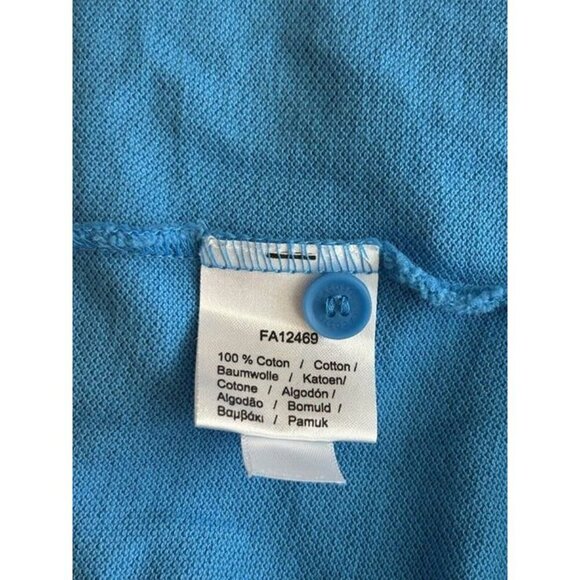 Men‎ 4XL Lacoste Aqua Blue Polo Golf Collared Short Sleeve Shirt 100% Cotton - Picture 6 of 7